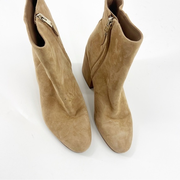 ✅ Sam Edelman Women's Size 8.5 Beige Suede Edith Ankle Boot Bootie - Picture 5 of 12
